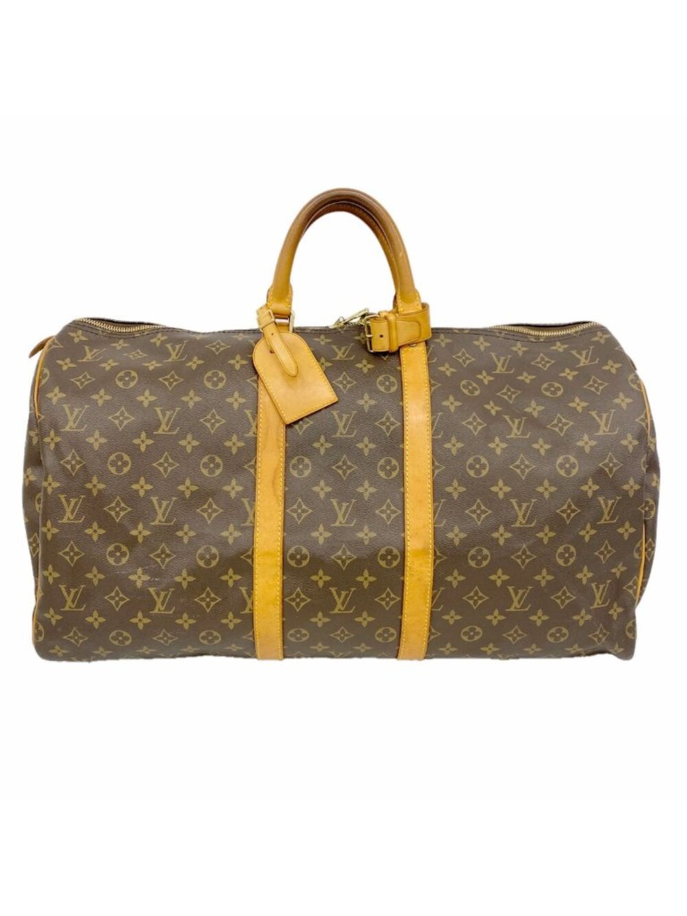 Louis Vuitton Boston Bag Monogram Keepall 55 Brown
